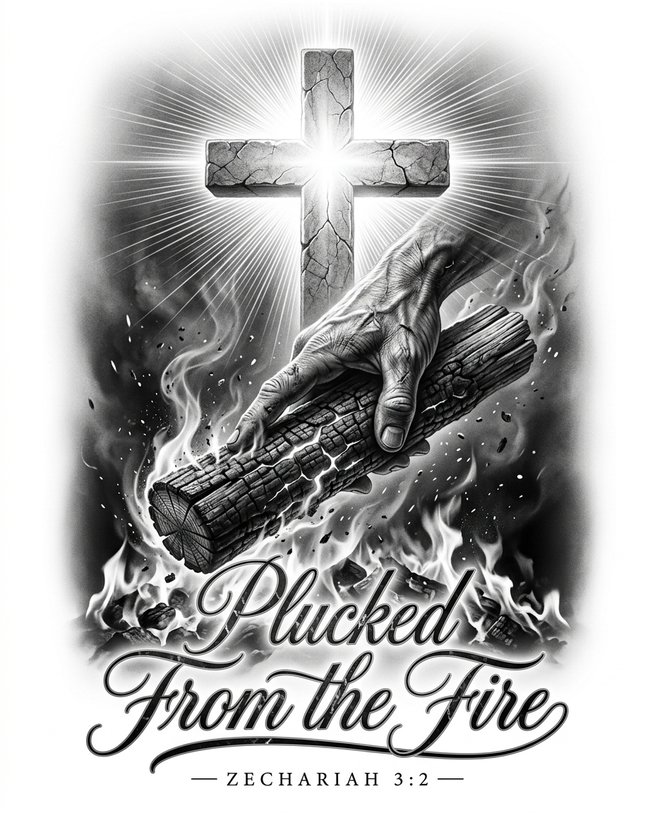 Plucked From The Fire - Short Sleeve T-Shirt
